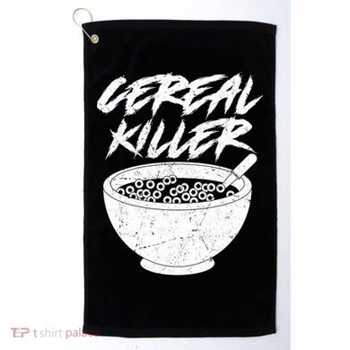 Cereal Killer Funny Halloween Distressed Golf Towel