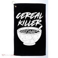 Cereal Killer Funny Halloween Distressed Golf Towel thumb 0