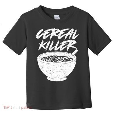 Cereal Killer Funny Halloween Distressed Toddler T-Shirt