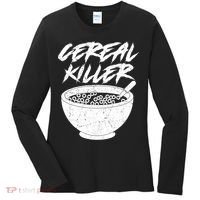 Cereal Killer Funny Halloween Distressed Women's Long Sleeve Shirt thumb 0