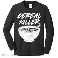 Cereal Killer Funny Halloween Distressed Kids Long Sleeve Shirt thumb 0