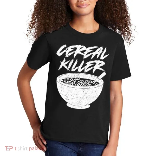 Cereal Killer Funny Halloween Distressed Kids T-Shirt