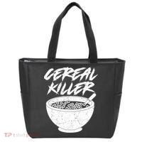 Cereal Killer Funny Halloween Distressed Tote Bag thumb 0