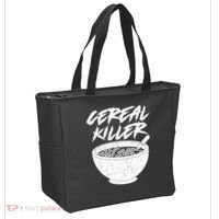 Cereal Killer Funny Halloween Distressed Tote Bag thumb 2