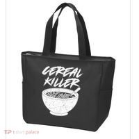 Cereal Killer Funny Halloween Distressed Tote Bag thumb 3