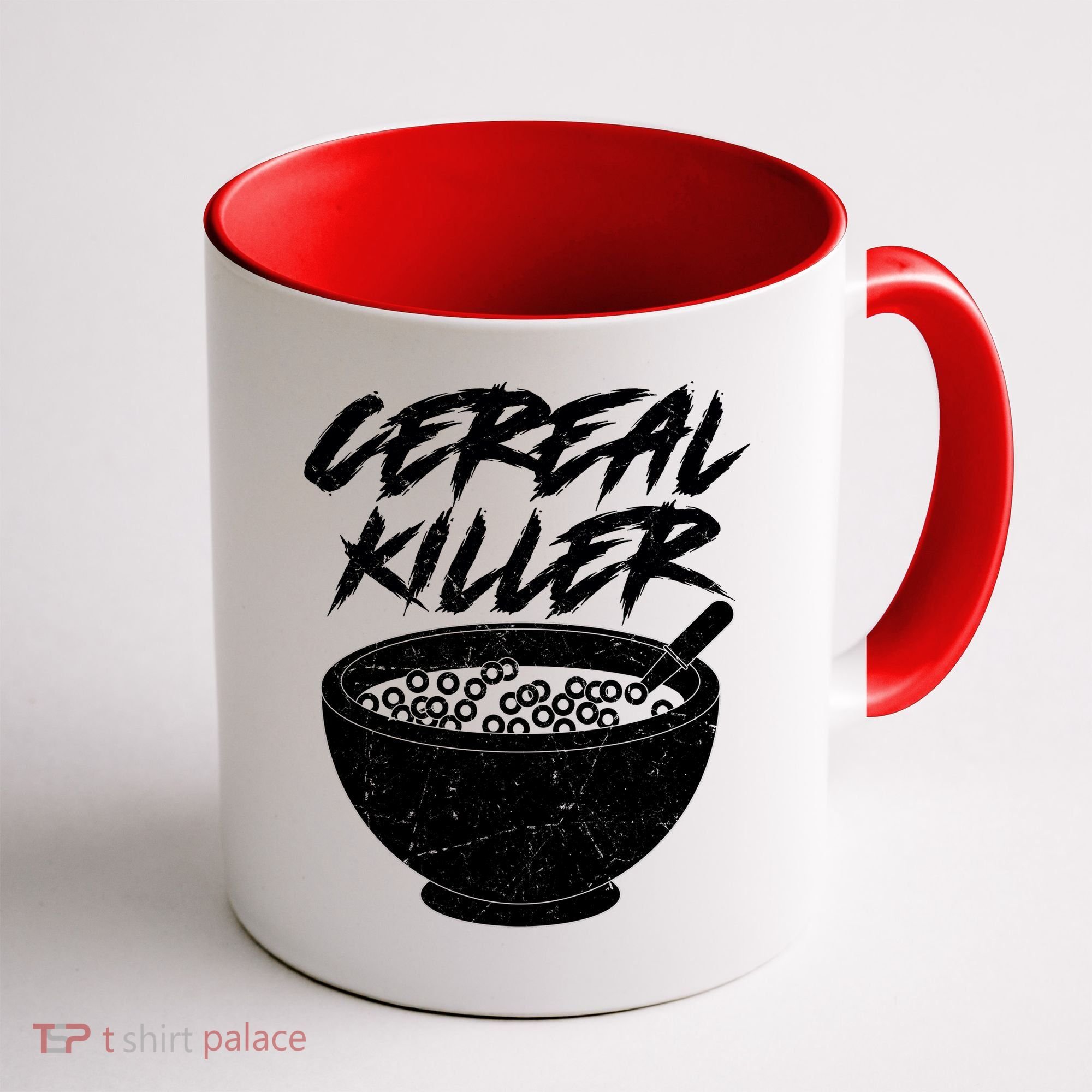 Cereal Killer Funny Halloween Distressed Coffee Mug