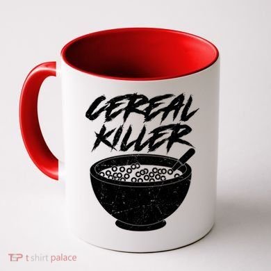 Cereal Killer Funny Halloween Distressed Coffee Mug