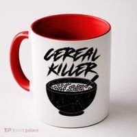 Cereal Killer Funny Halloween Distressed Coffee Mug thumb 0