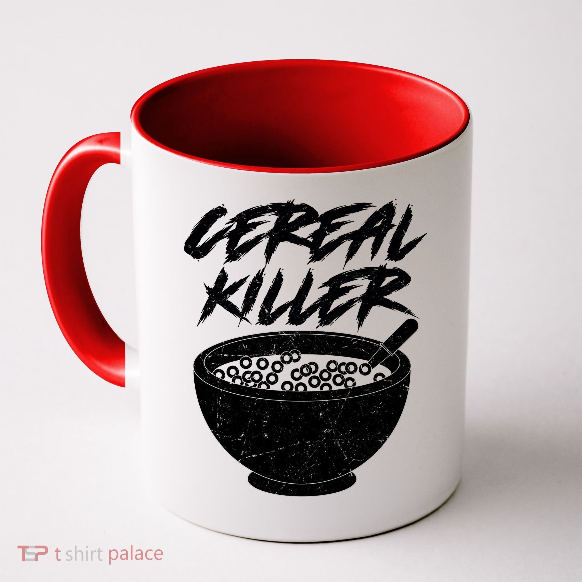 Cereal Killer Funny Halloween Distressed Coffee Mug