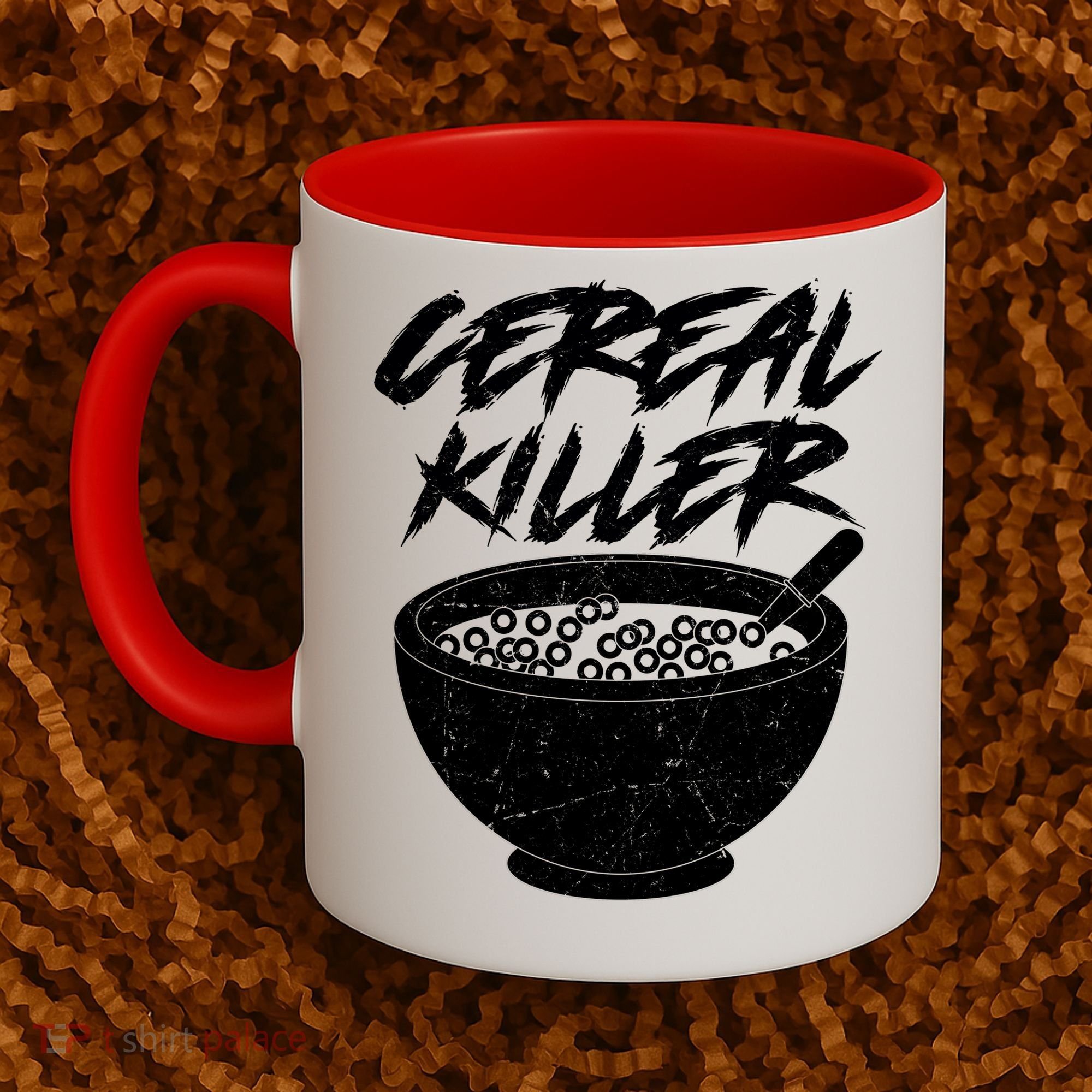 Cereal Killer Funny Halloween Distressed Coffee Mug