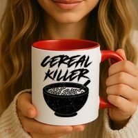 Cereal Killer Funny Halloween Distressed Coffee Mug thumb 3