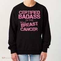 Certified Badass Fight Against Breast Cancer Women's Sweatshirt thumb 0