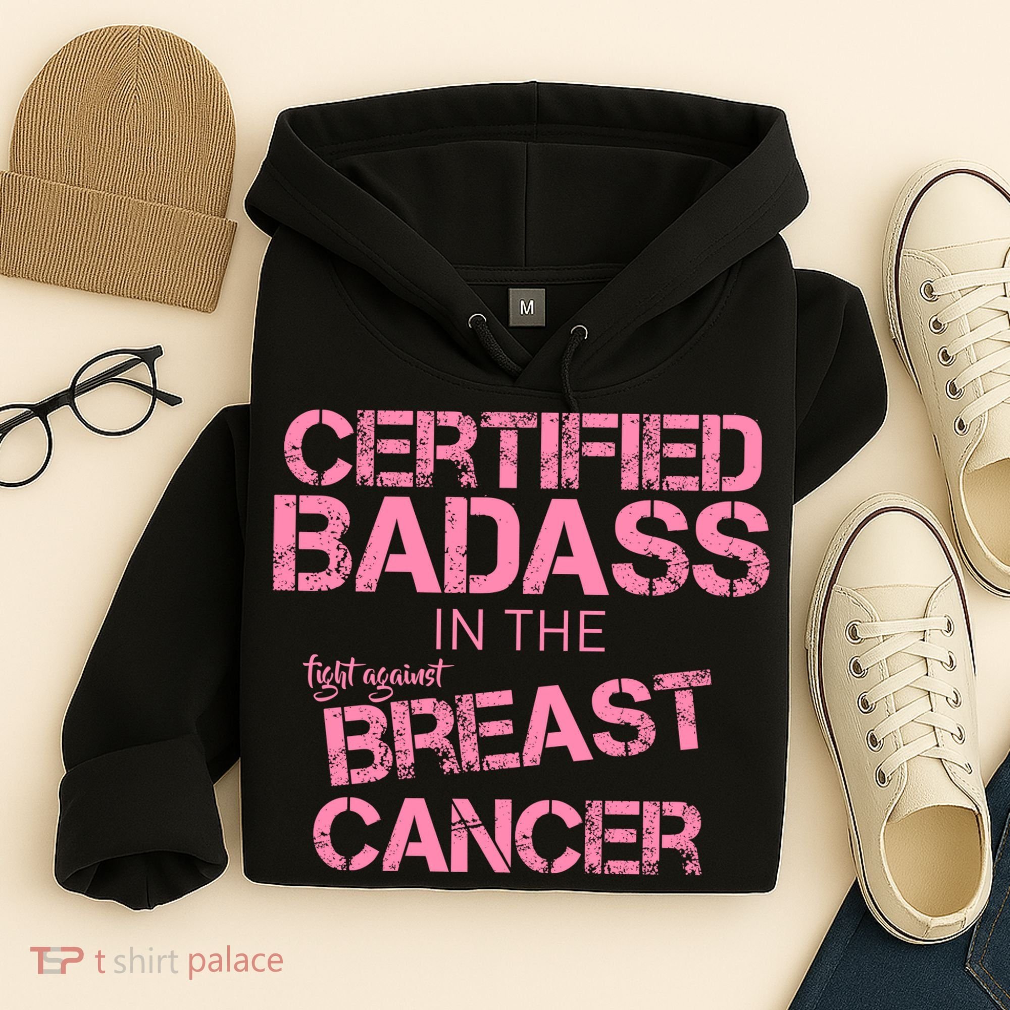 Certified Badass Fight Against Breast Cancer Hoodie