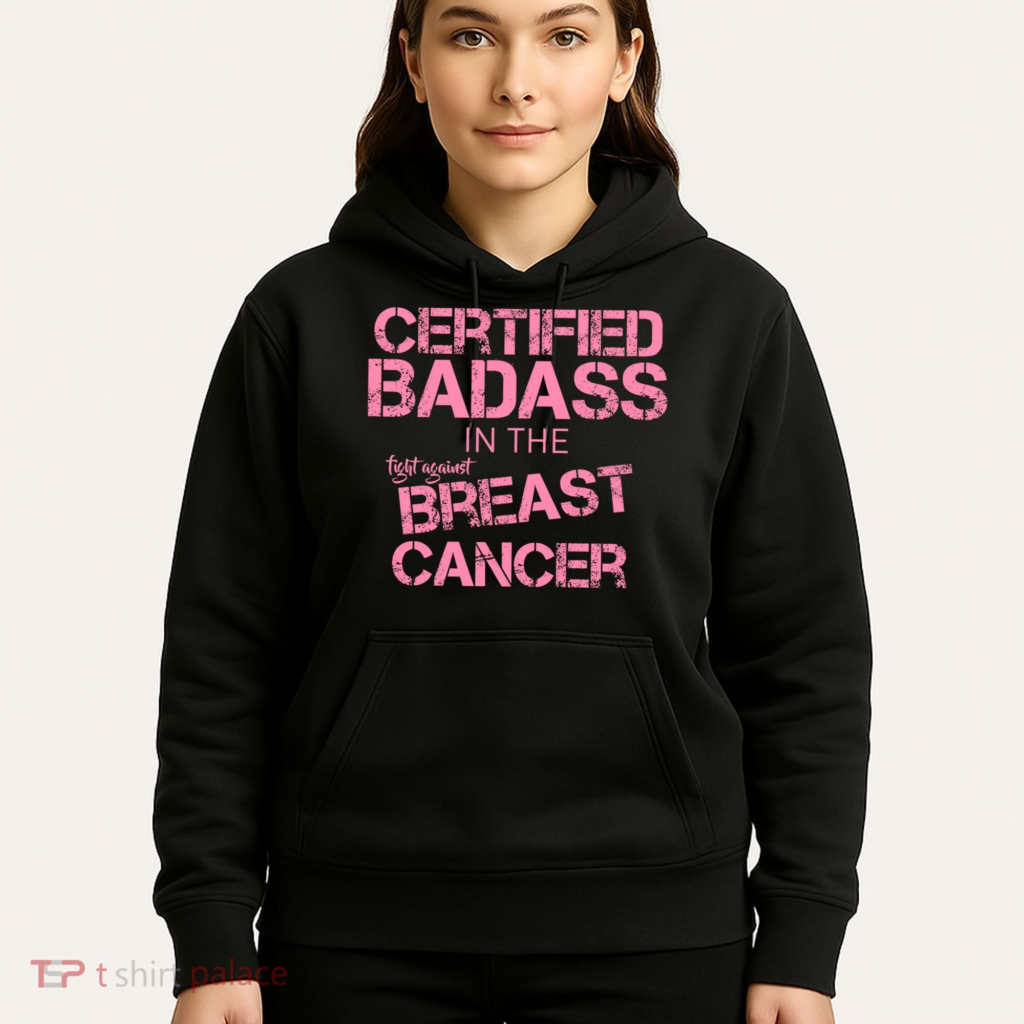Certified Badass Fight Against Breast Cancer Hoodie