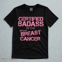 Certified Badass Fight Against Breast Cancer T-Shirt thumb 5