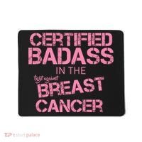 Certified Badass Fight Against Breast Cancer Mousepad thumb 0