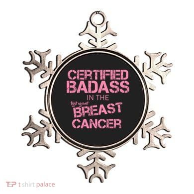 Certified Badass Fight Against Breast Cancer Ornament