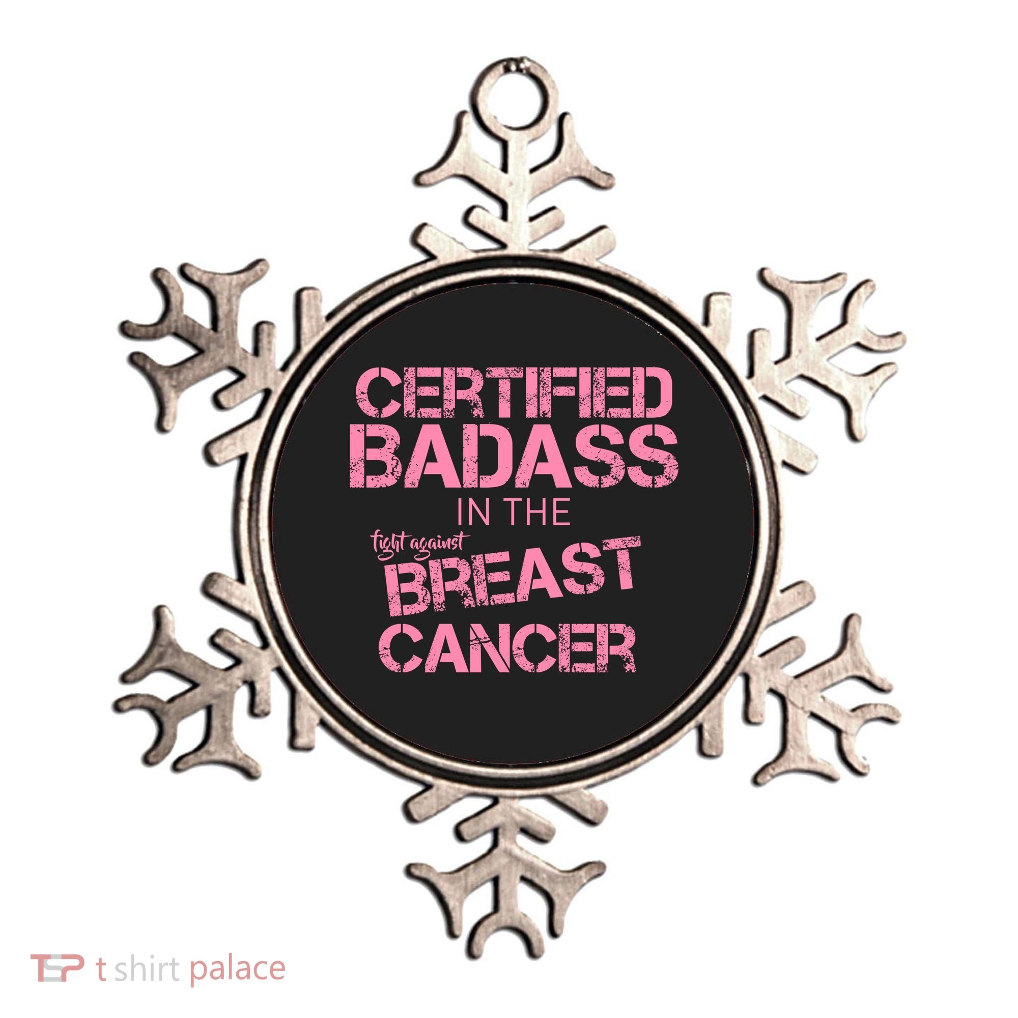 Certified Badass Fight Against Breast Cancer Ornament