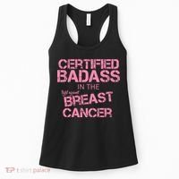 Certified Badass Fight Against Breast Cancer Women's Tank Top thumb 0