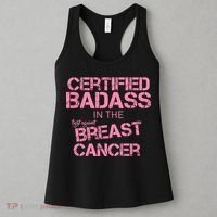 Certified Badass Fight Against Breast Cancer Women's Tank Top thumb 3