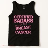 Certified Badass Fight Against Breast Cancer Tank Top thumb 2