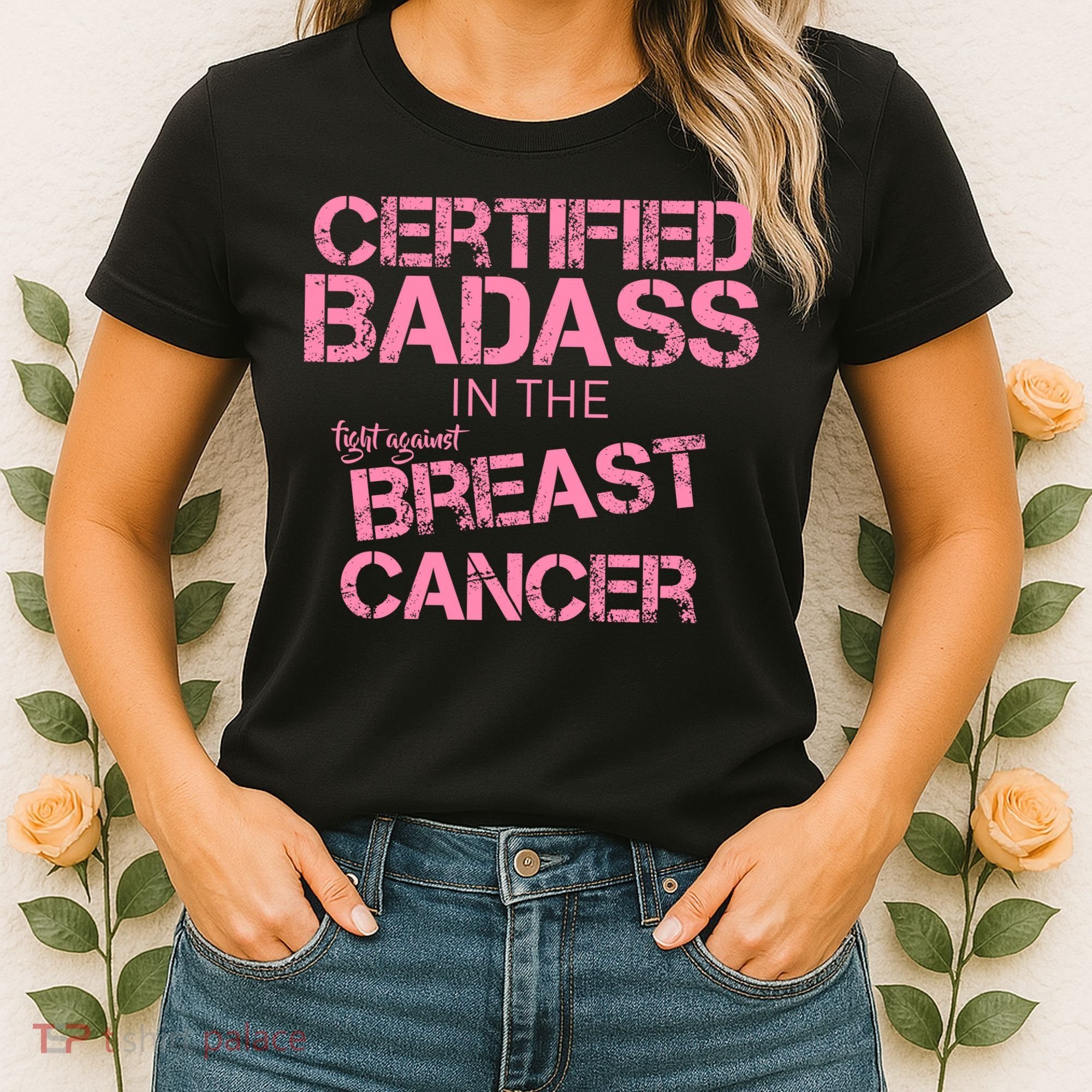 Certified Badass Fight Against Breast Cancer Women's T-Shirt