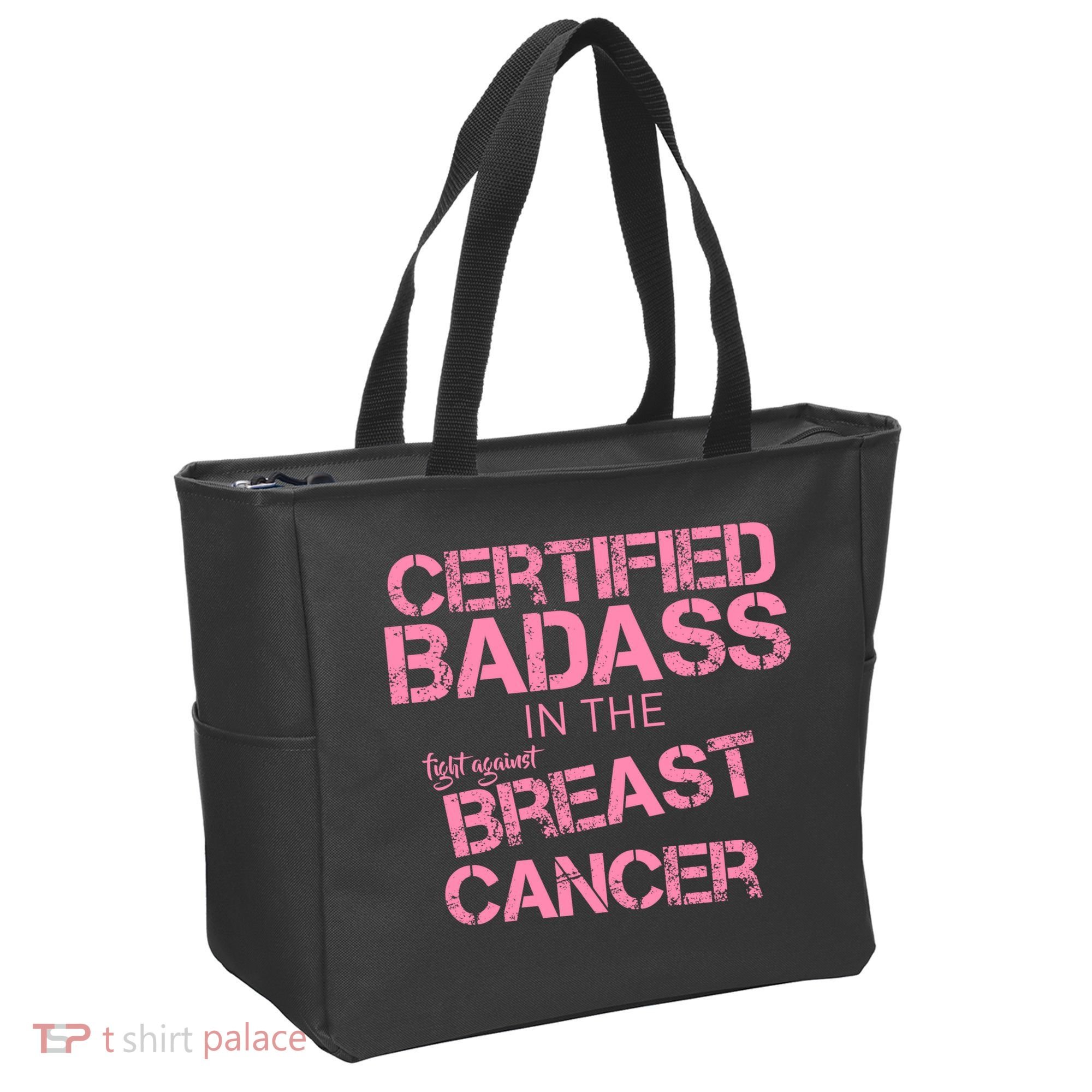 Certified Badass Fight Against Breast Cancer Tote Bag