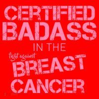 Certified Badass Fight Against Breast Cancer Santa Hat thumb 1