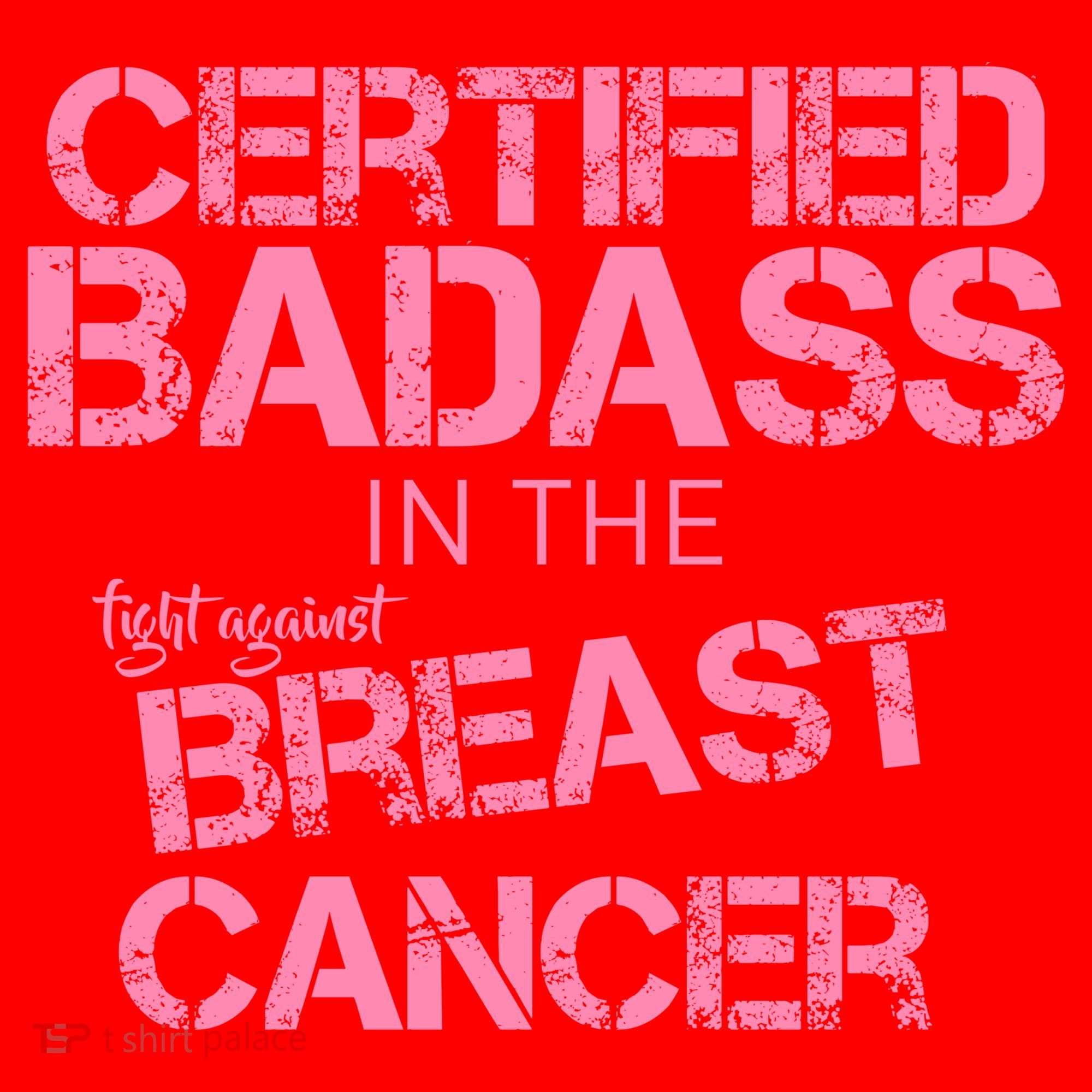 Certified Badass Fight Against Breast Cancer Santa Hat