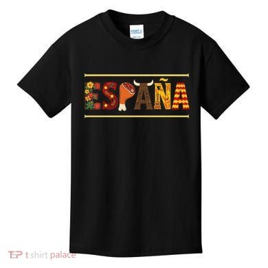 Colorful España Spanish Culture Kids T-Shirt