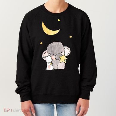 Cute Elephant Stars Women's Sweatshirt