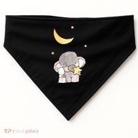 Cute Elephant Stars USA-Made Doggie Bandana thumb 0