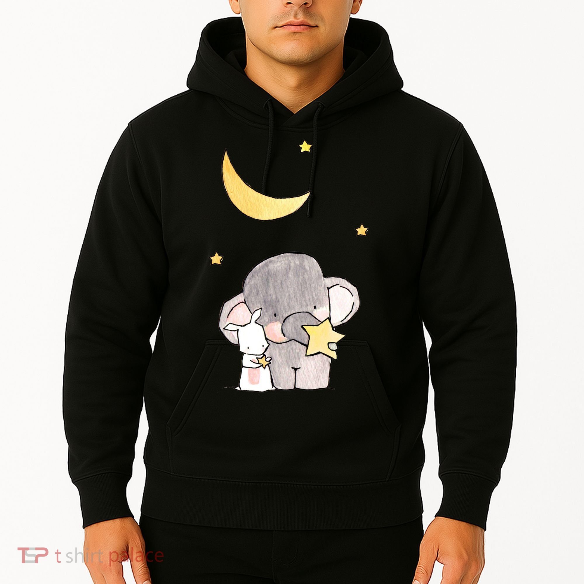 Cute Elephant Stars Hoodie