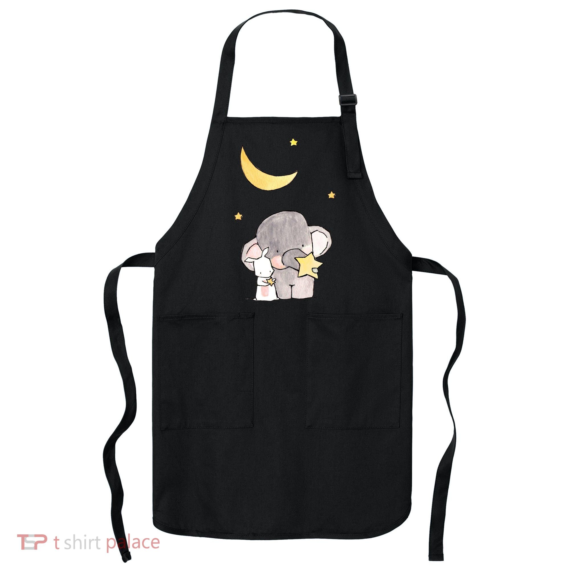 Cute Elephant Stars Apron