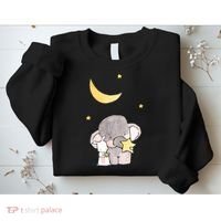 Cute Elephant Stars Sweatshirt thumb 2