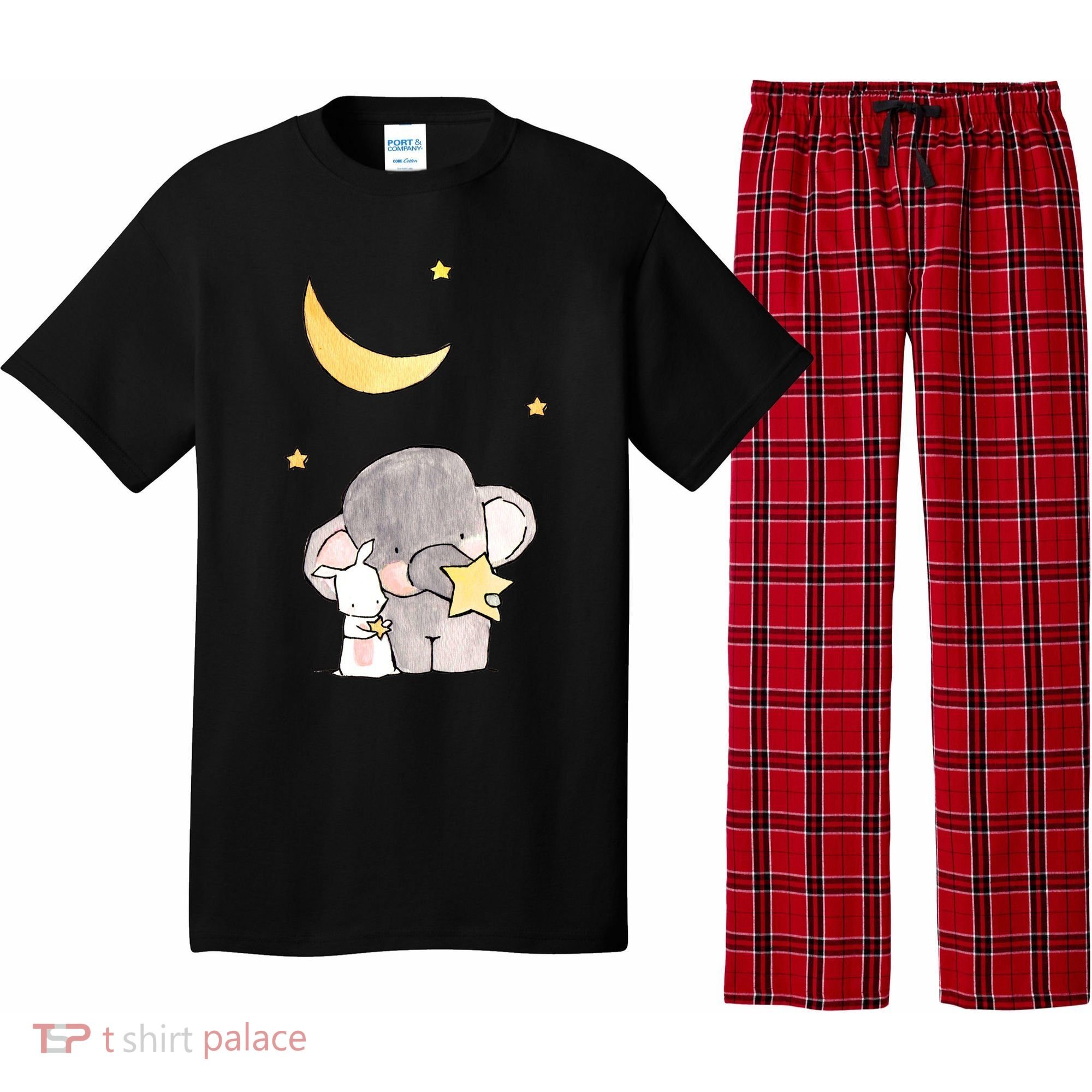 Cute Elephant Stars Pajama Set