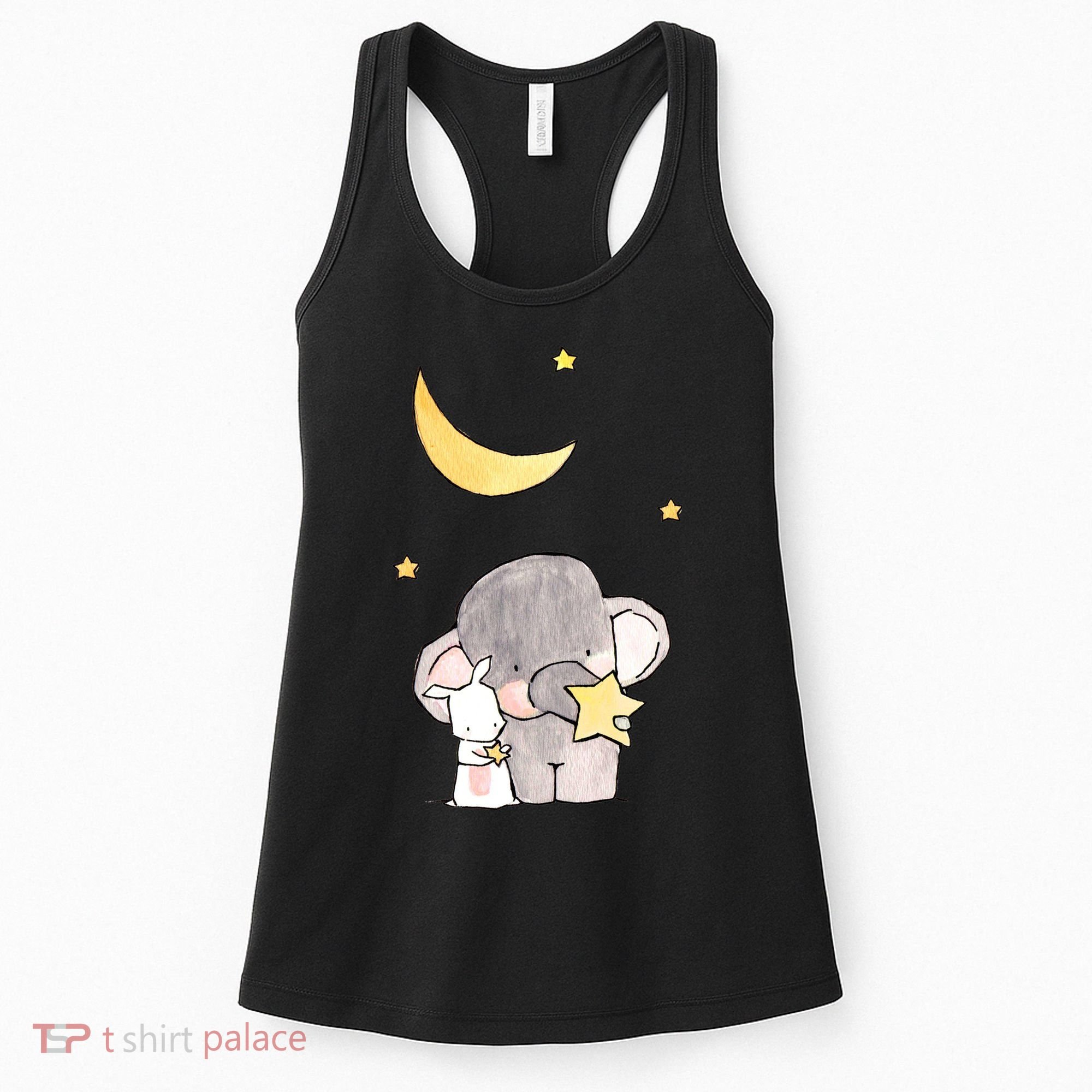 Cute Elephant Stars Women's Tank Top