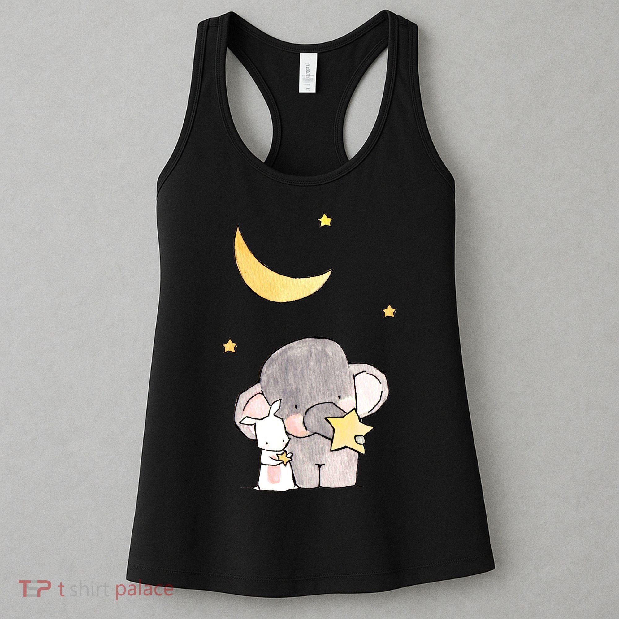 Cute Elephant Stars Women's Tank Top