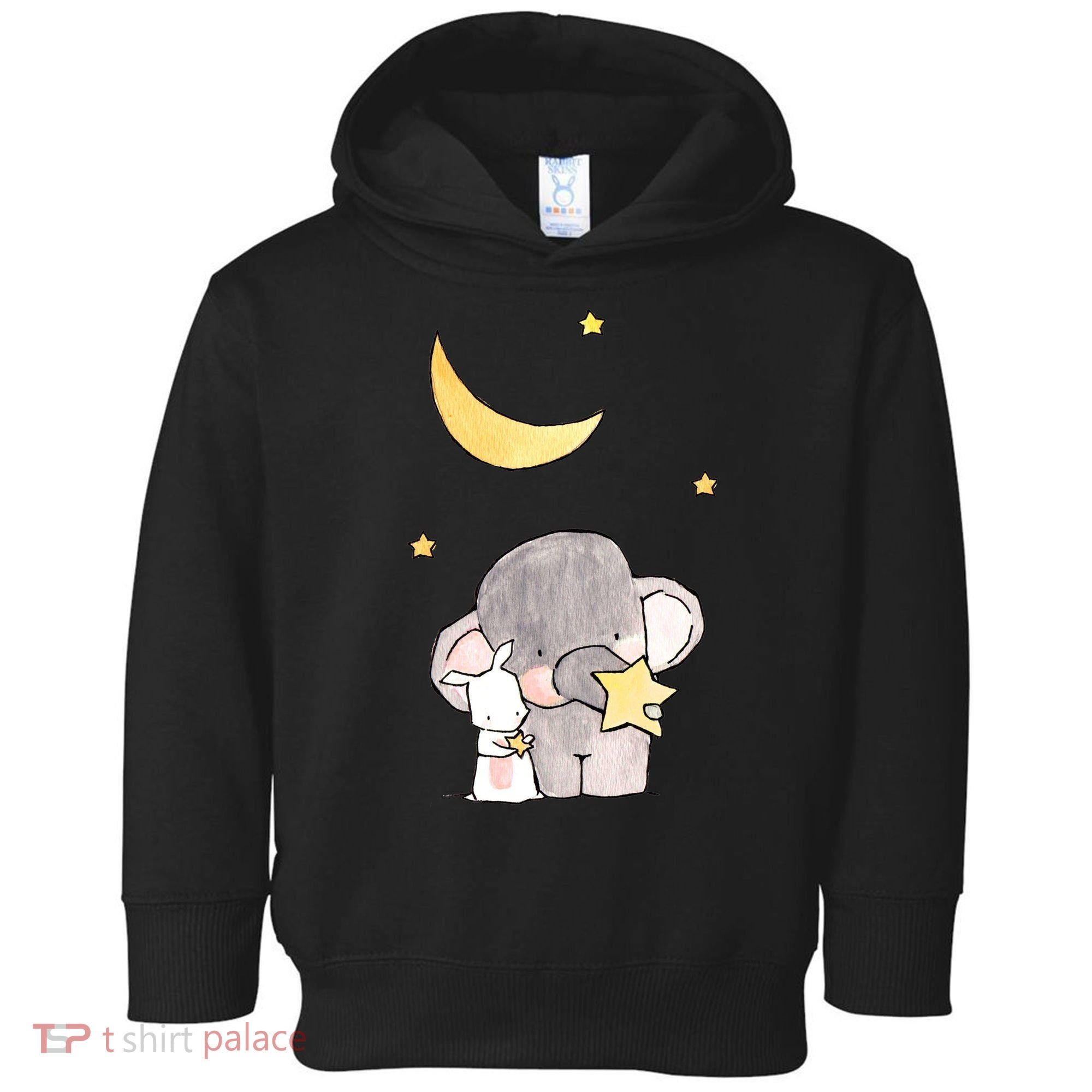 Cute Elephant Stars Toddler Hoodie