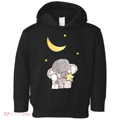 Cute Elephant Stars Toddler Hoodie
