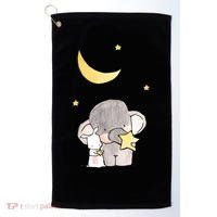 Cute Elephant Stars Golf Towel thumb 0