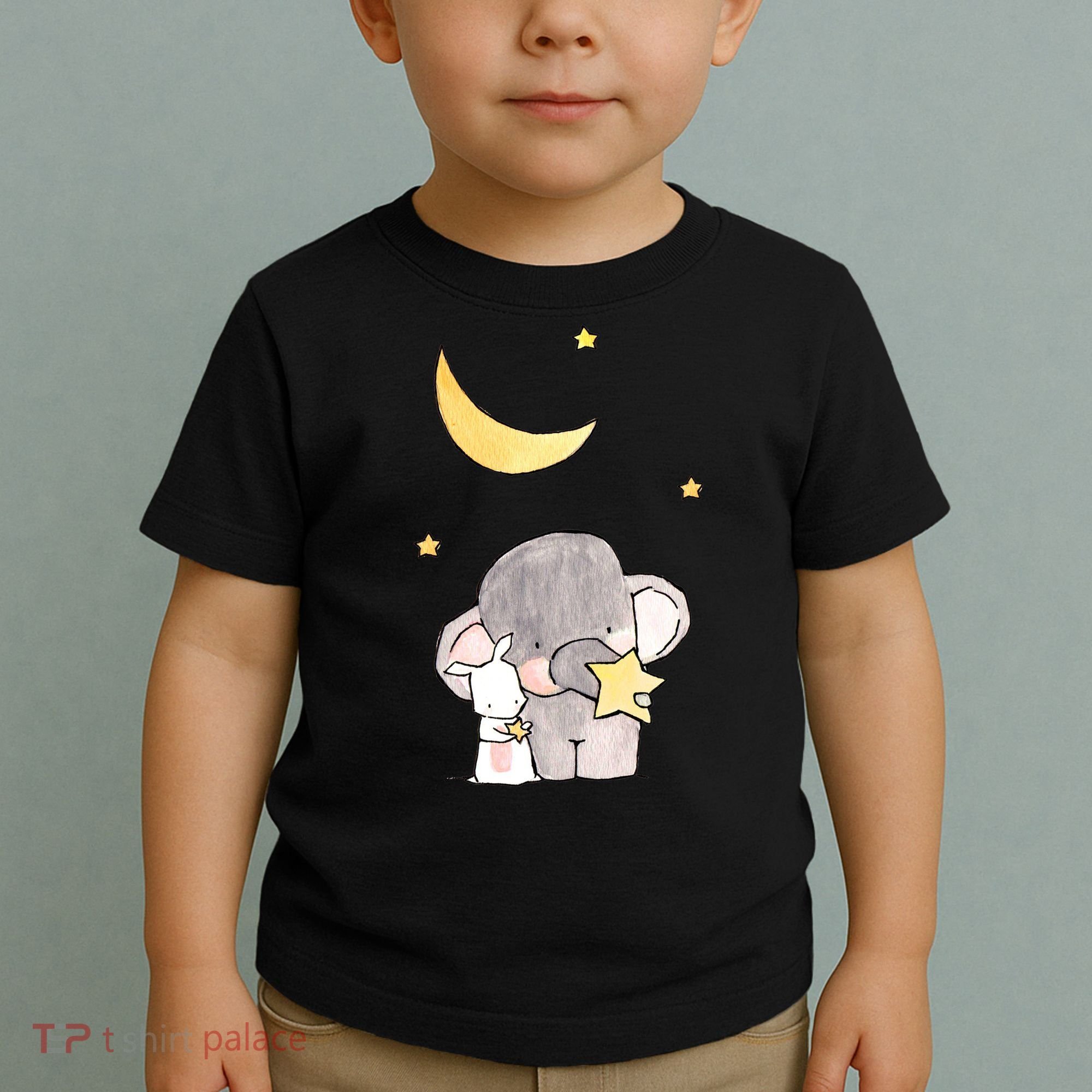 Cute Elephant Stars Toddler T-Shirt