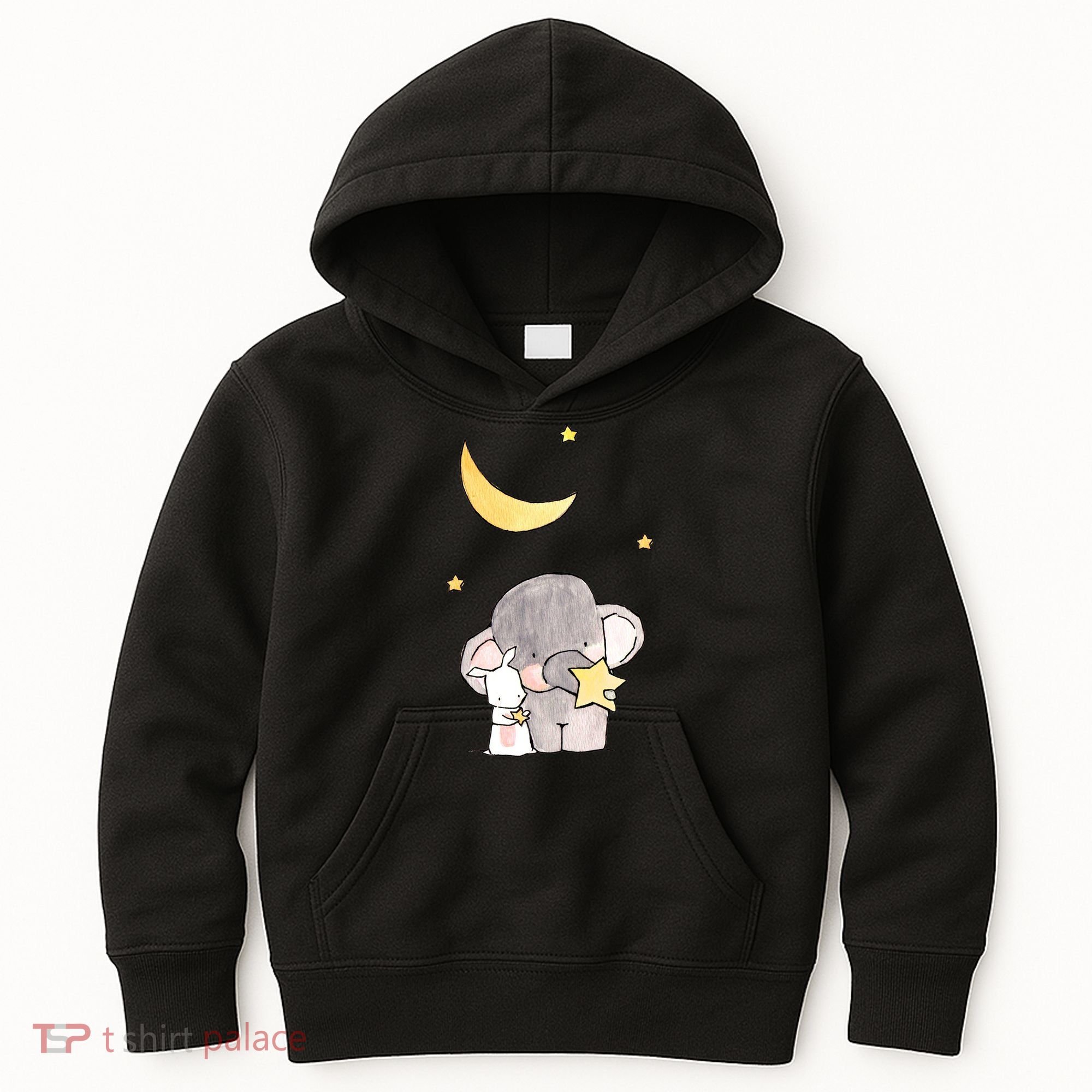 Cute Elephant Stars Kids Hoodie