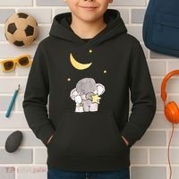 Cute Elephant Stars Kids Hoodie thumb 2