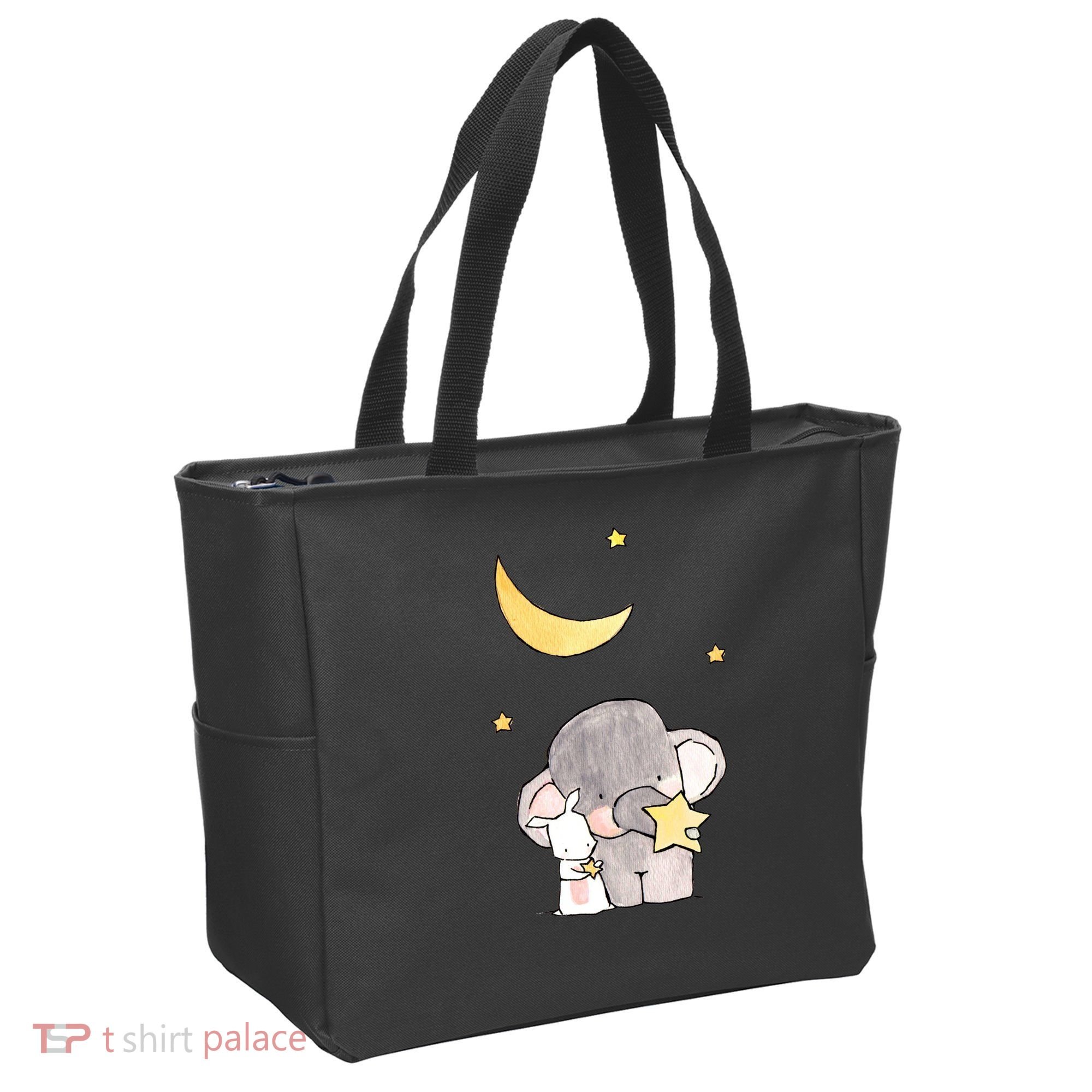 Cute Elephant Stars Tote Bag