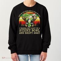 Cool Elephant Smoking Weed Bong Marijuana Cannabis Stoner Women's Sweatshirt thumb 0