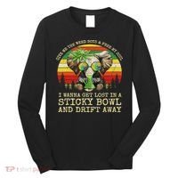 Cool Elephant Smoking Weed Bong Marijuana Cannabis Stoner Long Sleeve Shirt thumb 0