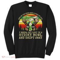Cool Elephant Smoking Weed Bong Marijuana Cannabis Stoner Sweatshirt thumb 0