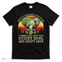 Cool Elephant Smoking Weed Bong Marijuana Cannabis Stoner T-Shirt thumb 0