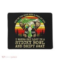 Cool Elephant Smoking Weed Bong Marijuana Cannabis Stoner Mousepad thumb 0